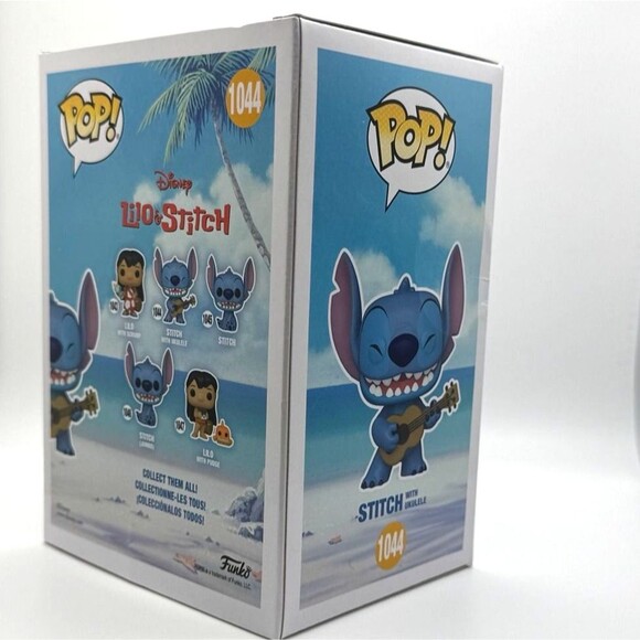 Funko Pop Stitch with Ukulele #1044 Diamond Collection Exclusive - Picture 3 of 4